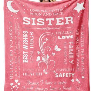 Sister Gifts Blanket, Sister Gifts From Sister, Sister Gifts From Brother